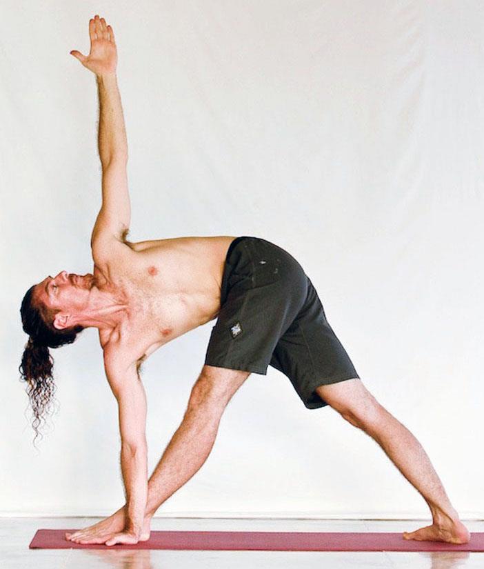 Noah Mckenna Yoga Teacher Parivritta Trikonasana